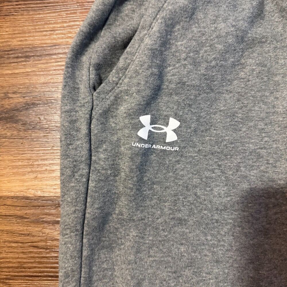 Under Armour Women's Rival Fleece Joggers Loose Fit Heathered Gray Size Large - Picture 2 of 10